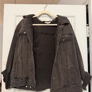 Style & Co. Black Denim Jacket - Casual Trucker Style